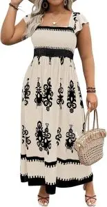 Boho-Chic Tiered Maxi