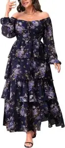 Floral Tiered Maxi Dress