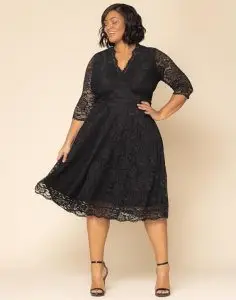 Kiyonna Mademoiselle Lace Cocktail Dress