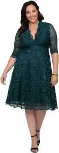 Mademoiselle Lace Cocktail Dress Kiyonna
