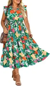 The Graceful A-Line Cap Sleeve Dress