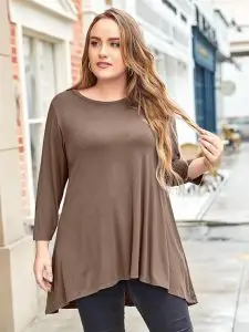 Larace Plus Size Flare Tunic Top